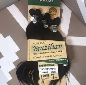 Unprossesed straight natural hair